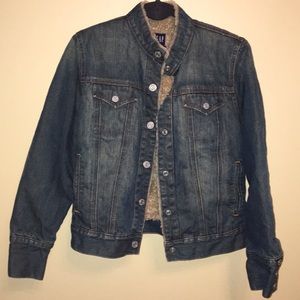 Gap Jean Jacket With Wool Lining size M